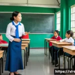Home 21 성교육과 성적 정체성 확립 - A vibrant and inclusive classroom scene in a Vietnamese school setting, showing diverse young studen...